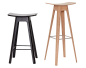 Preview: Andersen Barhocker HC1 schwarz 67cm, Holzsitz